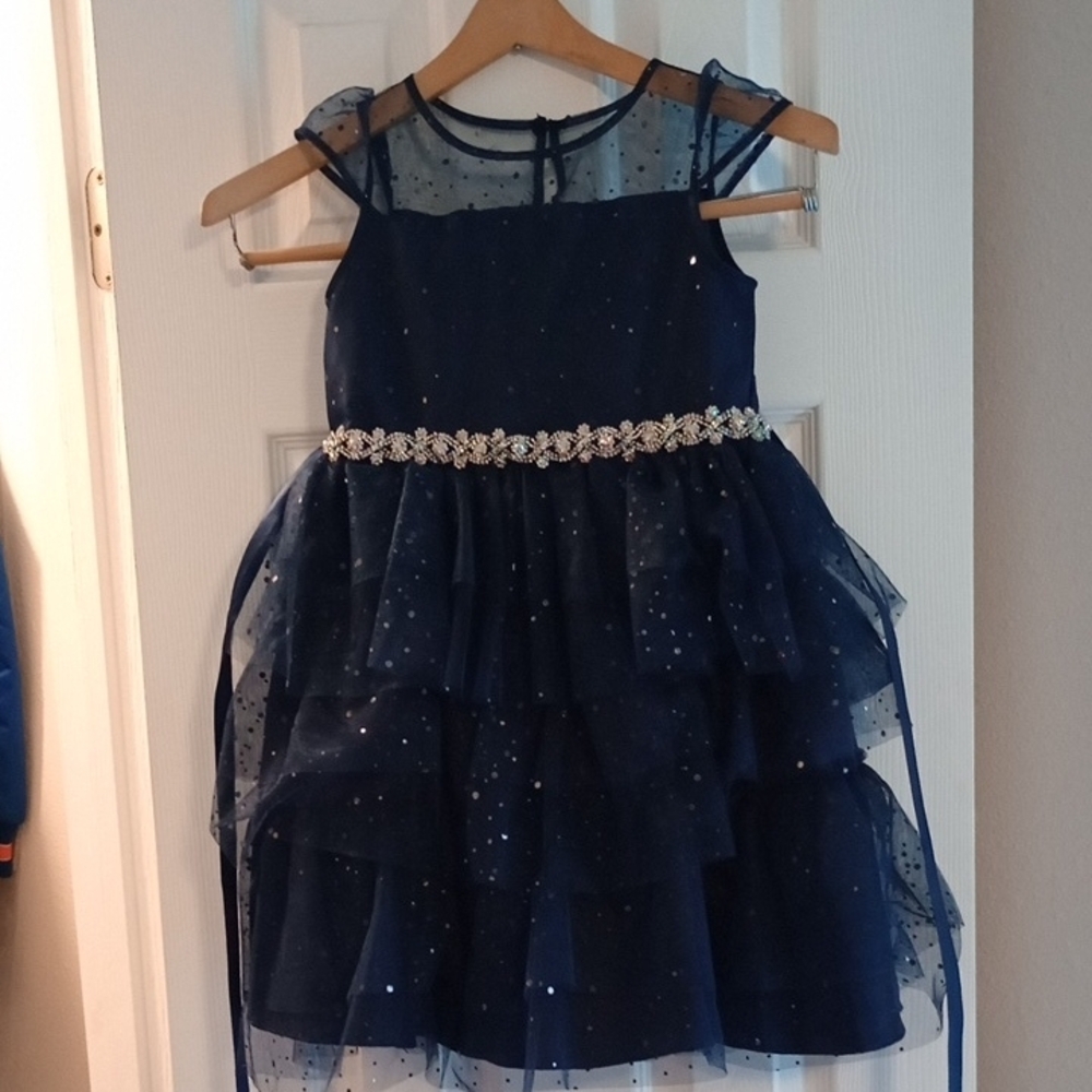 Rare Editions Beautiful Blue Formal Dress for Little Girls